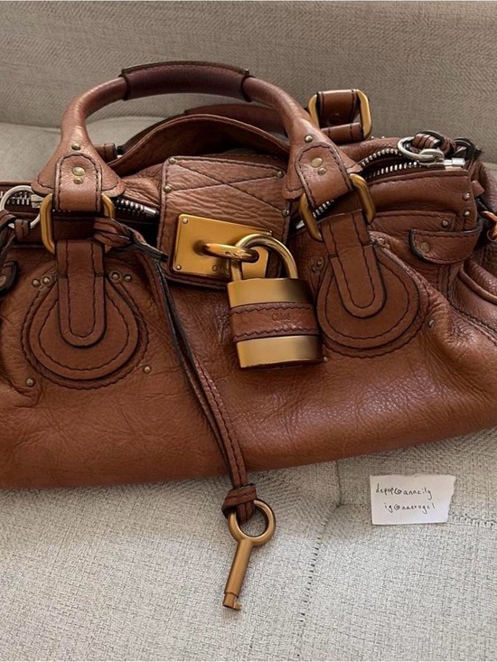 Chloe Handbags - Chloe Brown Leather Paddington Satchel with Gold Hardware